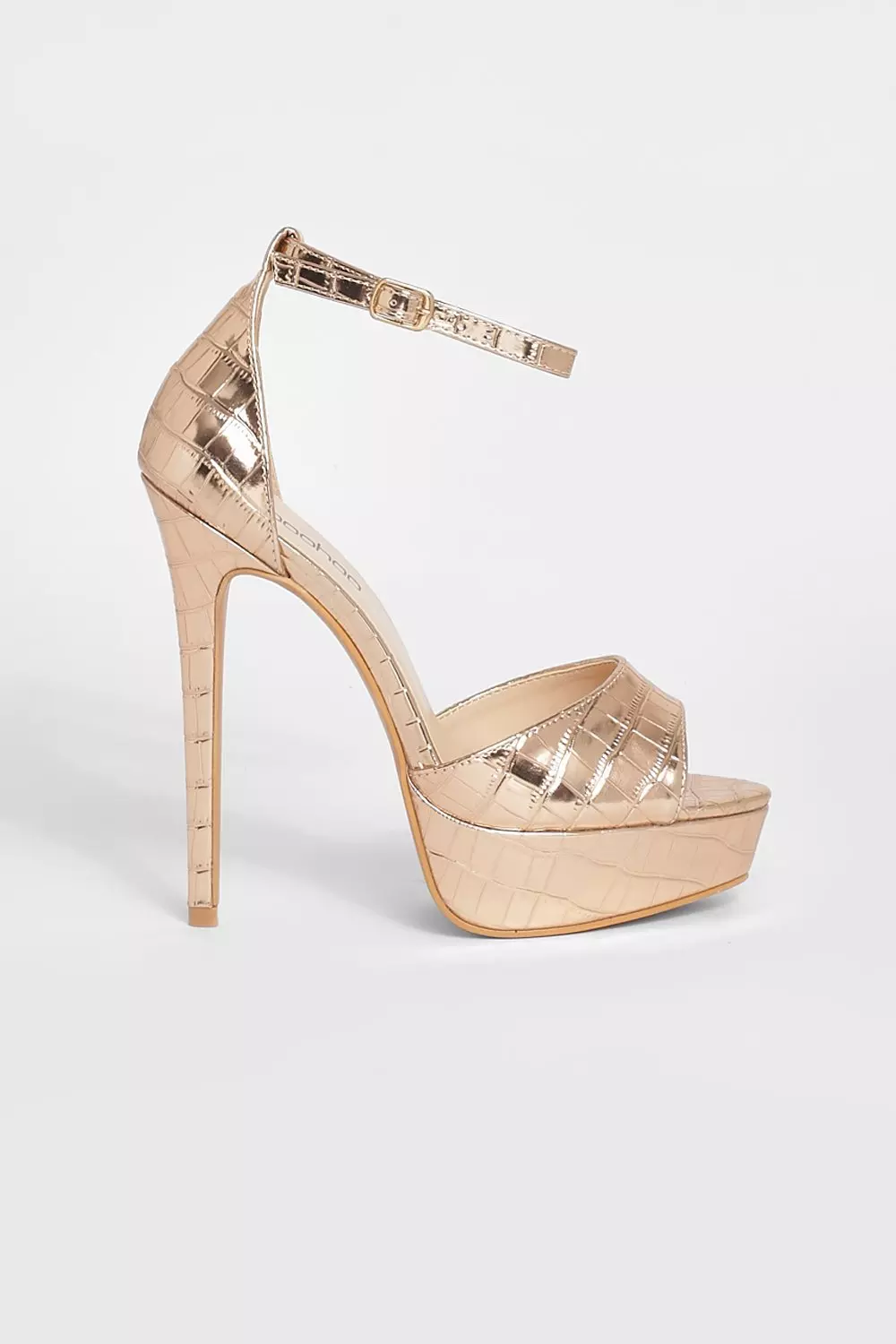 Boohoo rose 2024 gold shoes